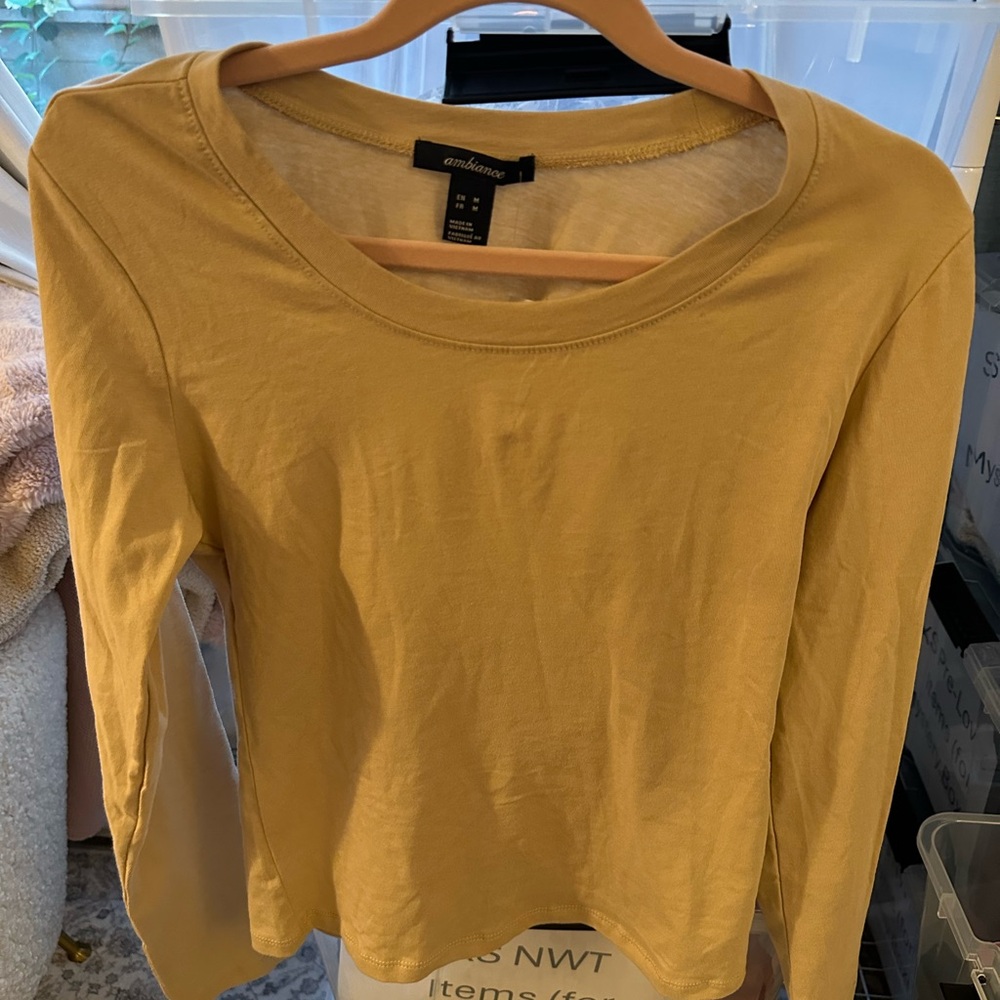 Ambiance Khaki Long Sleeve Tee